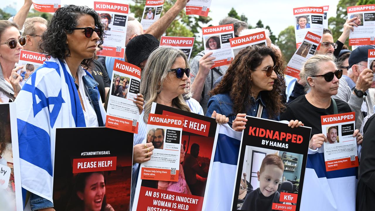 Jewish community leaders protest for Hamas to release hostages in 2023