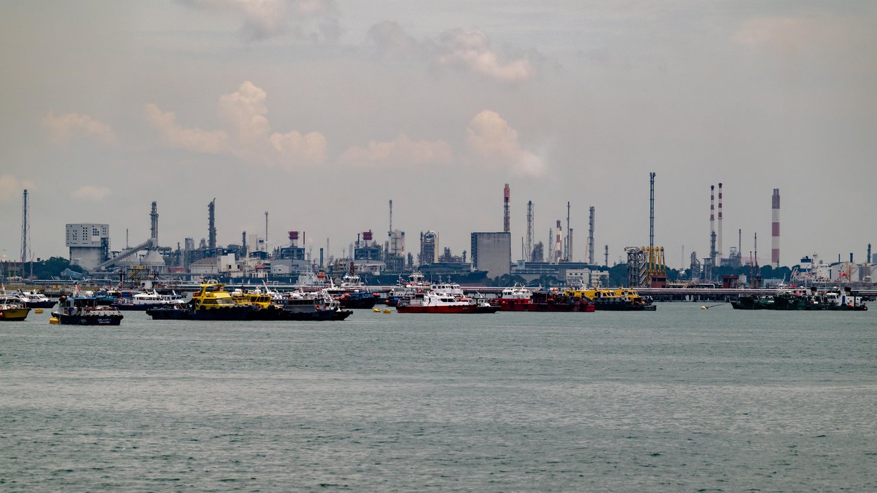 Jurong Island, a major energy and chemical hub in Singapore
