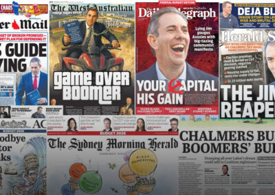 Budget hysteria. The Murdochification of Nine’s papers in full swing