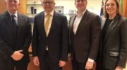 ECAJ CEO Peter Wertheim, PM Anthony Albanese, Daniel Aghiam, Simone Abel