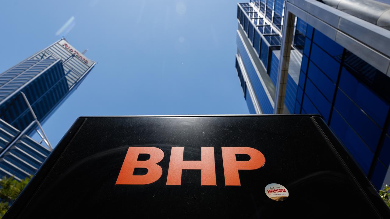 signage outside the BHP building