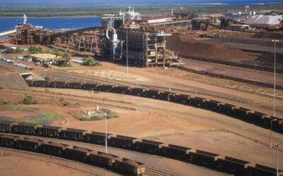 Hundreds of BHP workers back strike at key iron ore hub