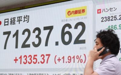 Asia tocks set records in Japan, dollar gets Fed boost