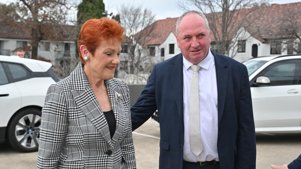 Pauline Hanson and Barnaby Joyce