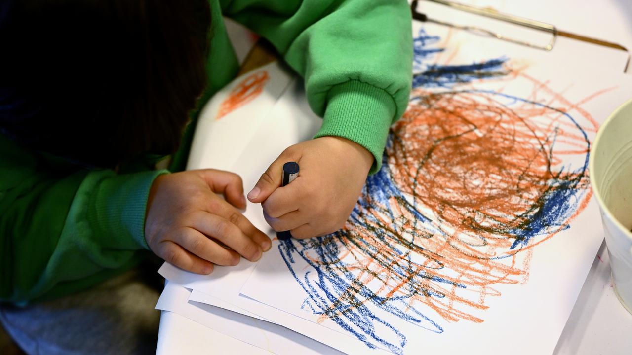 A child drawing at an early learning centre (file image)