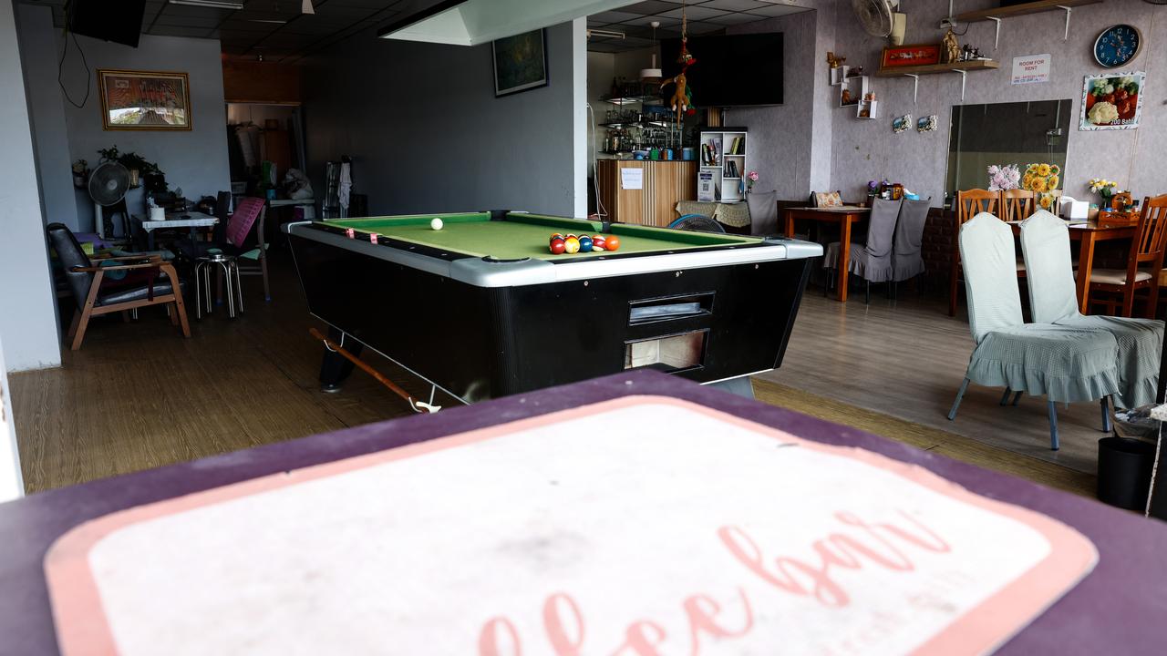 A billiard room