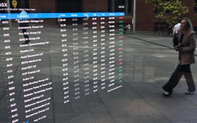 Aussie shares hesitate as banks, supermarkets drag