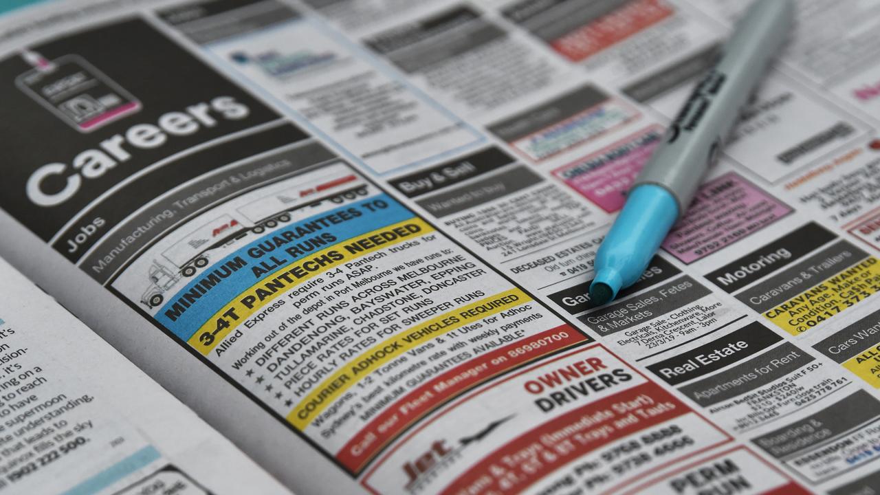Classifieds job section (file)