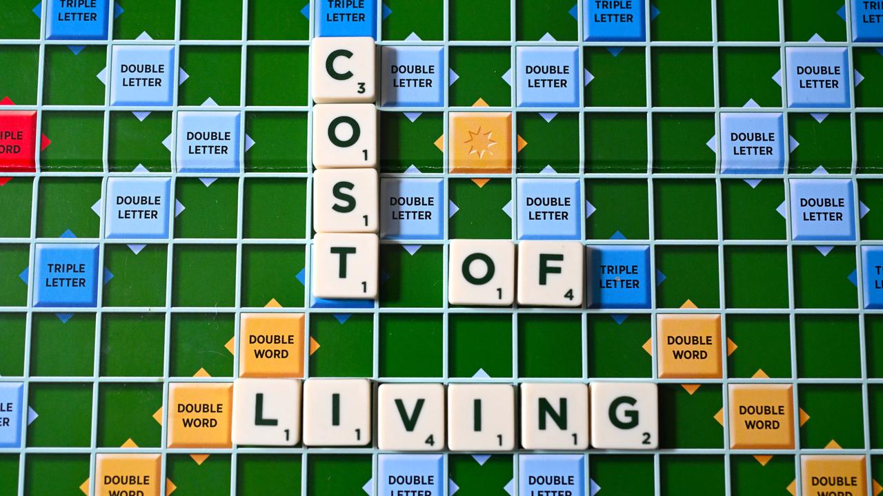 The words 'Cost of Living' on a Scrabble board (file image)