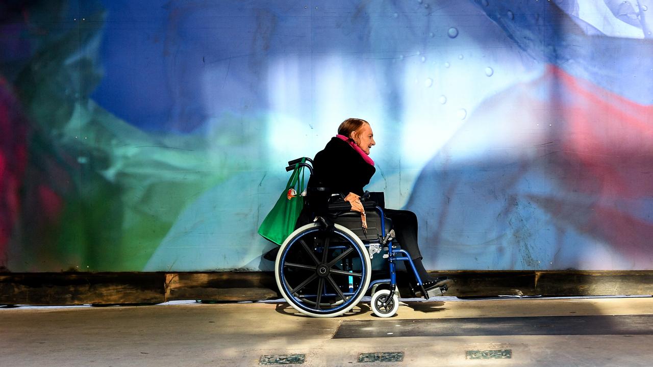 A person in a wheelchair (file image)