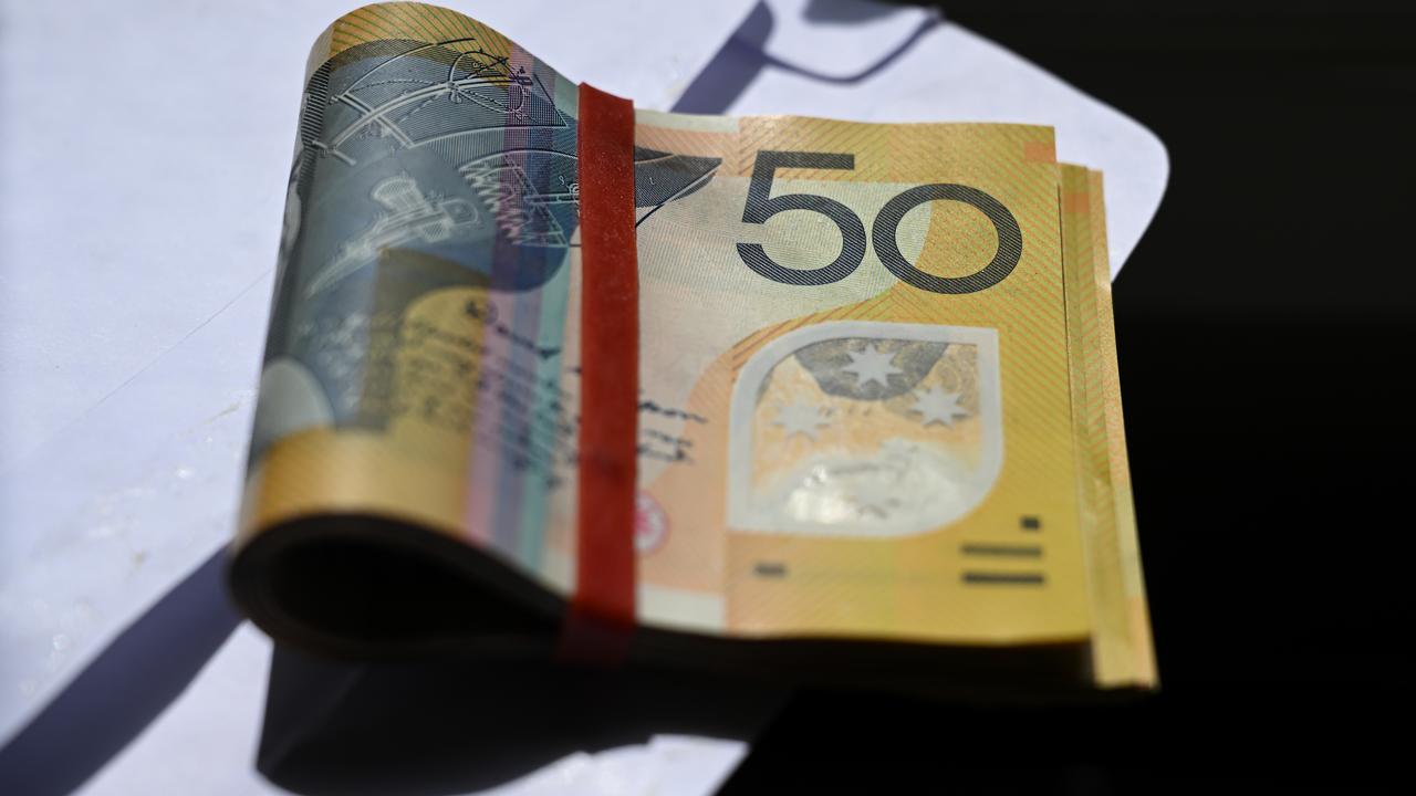 Australian fifty dollar notes (file image)