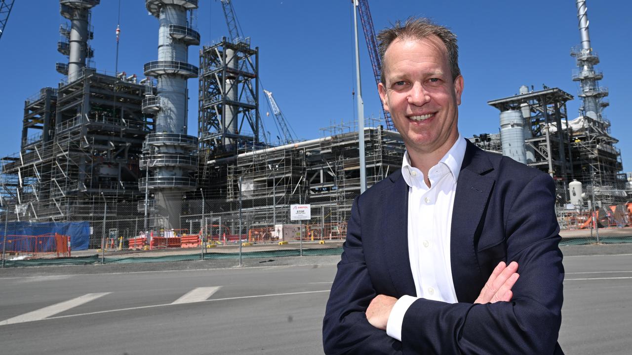 Ampol boss Matthew Halliday at the Lytton Refinery