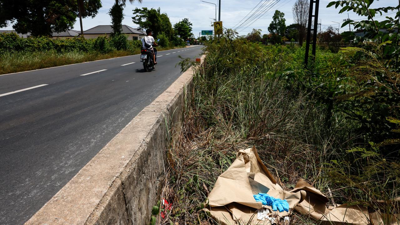 The site of where the body was found.