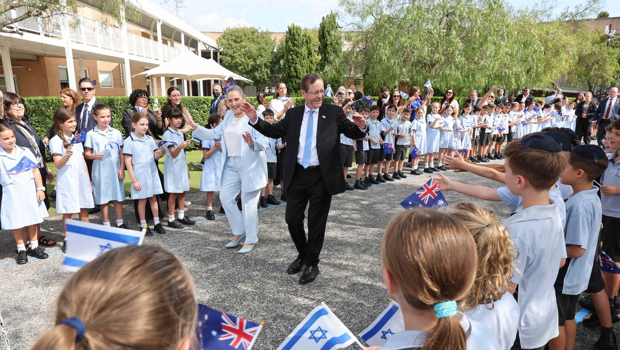 Israeli President Isaac Herzog and First Lady Michal Herzog