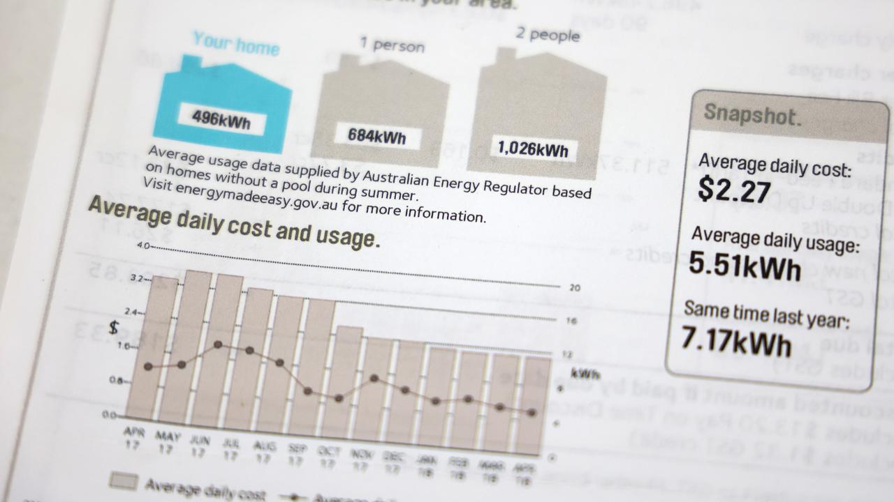 A residential power bill