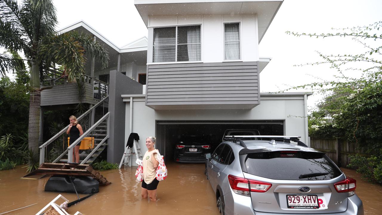 A flooded home in Fingal, northern NSW