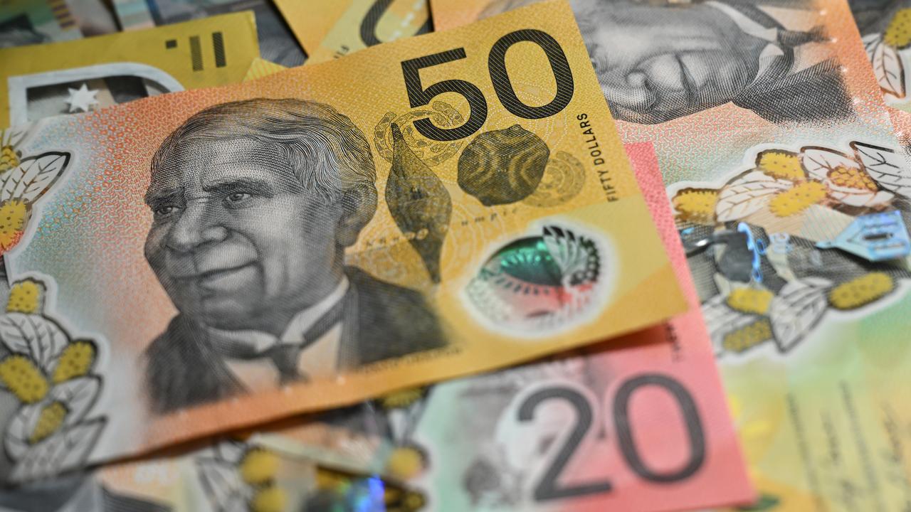 Australian fifty and twenty dollar notes (file image)