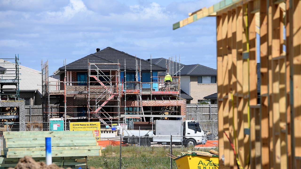 Housing construction west of Sydney
