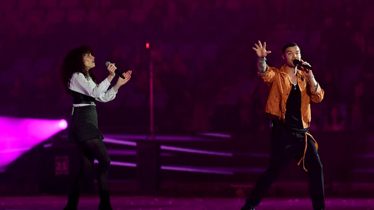 Sebastian performing in 2022