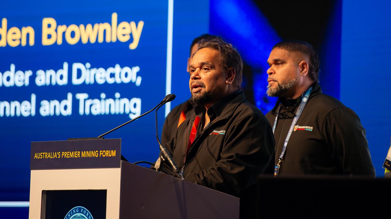 Linden Brownley addresses the forum