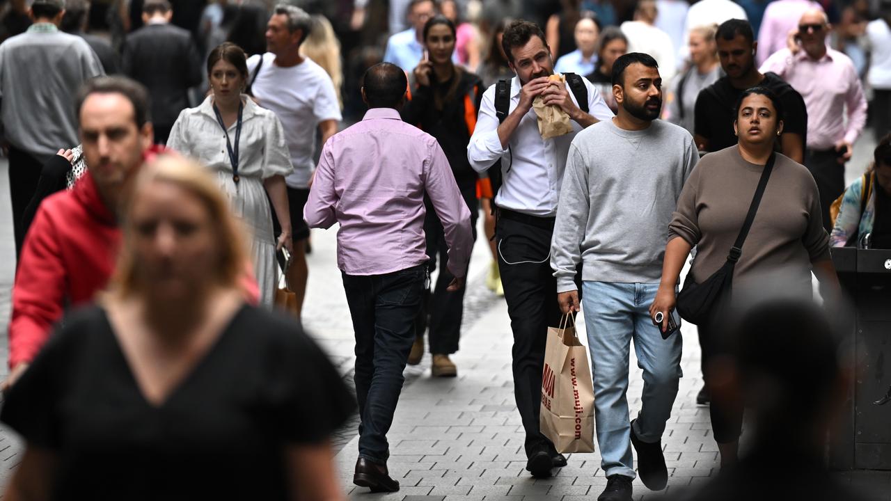 CBD workers during lunchtime in Sydney